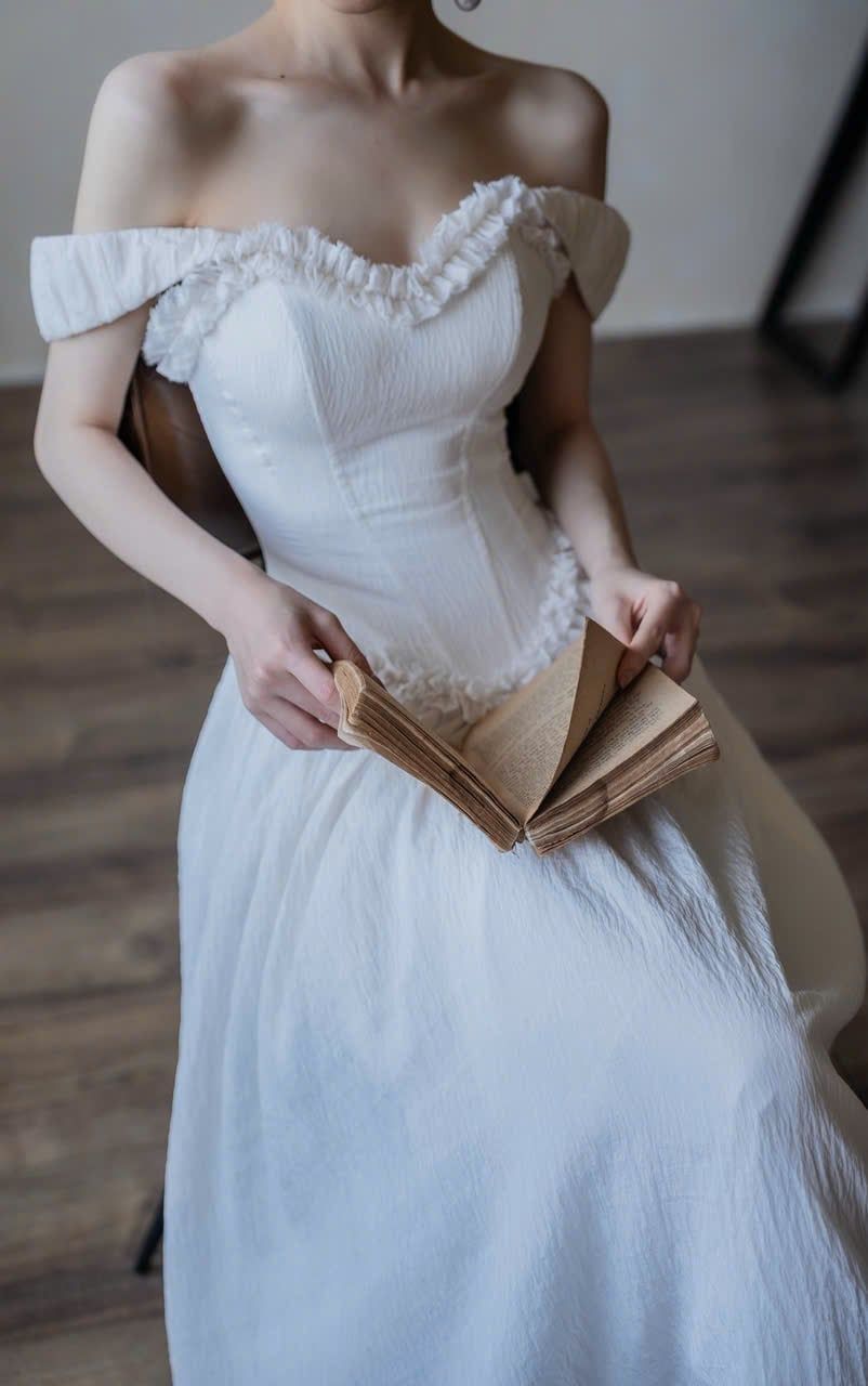  Blanche Dress - Đầm Corset Trễ Vai Thiết Kế 