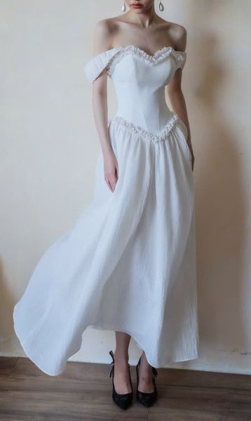  Blanche Dress - Đầm Corset Trễ Vai Thiết Kế 