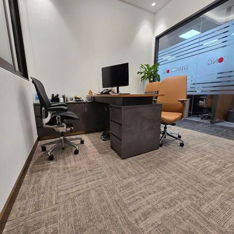 Thảm chống cháy ISO 11925-2:2020 Thảm Trải Văn Phòng Chống Cháy Thảm Tấm 50x50cm Trải Phòng Họp mã STAR