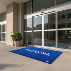 Thảm Chùi Chân Chống Trượt Lót Cửa Ra Vào Có Chữ Welcome ( Wc )