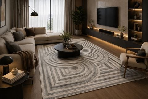 Thảm lót sàn phòng khách TIANQING 7338 GF