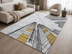 Thảm trải phòng khách kích thước lớn các mẫu QINGXIU 3738 C