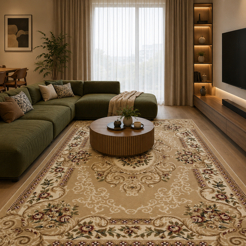 Thảm sofa cho phòng khách YALAN N 2594 BE