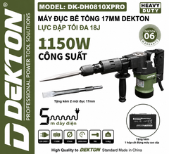 Máy đục bê tông Dekton DK-DH0810XPRO