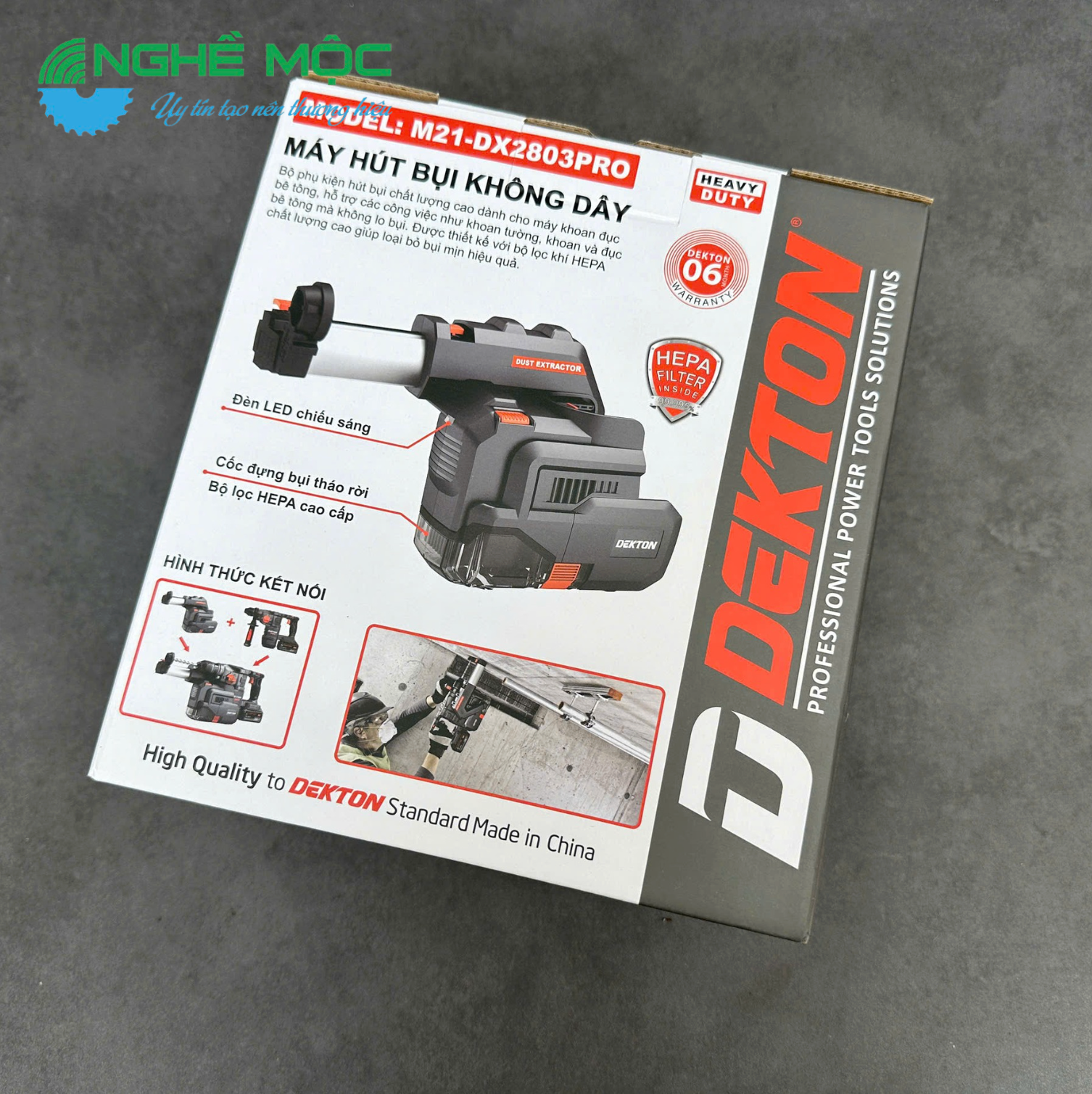 Máy hút bụi không dây dùng pin DEKTON M21-DX2803PRO- XAM
