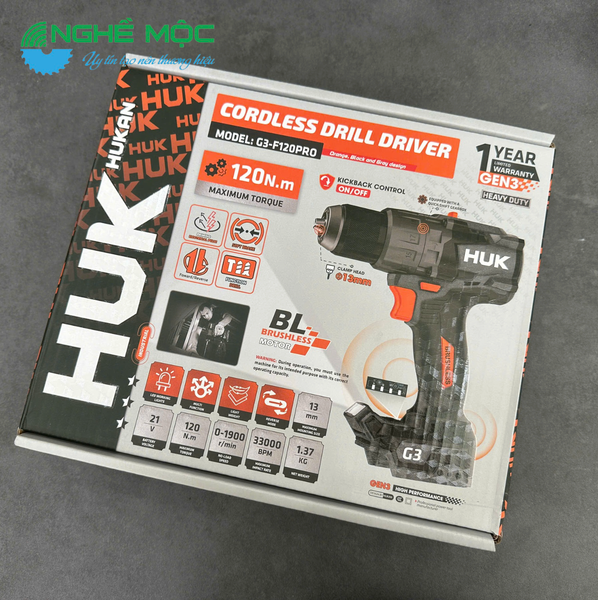 Thân máy khoan pin G3-F120PRO HUKAN