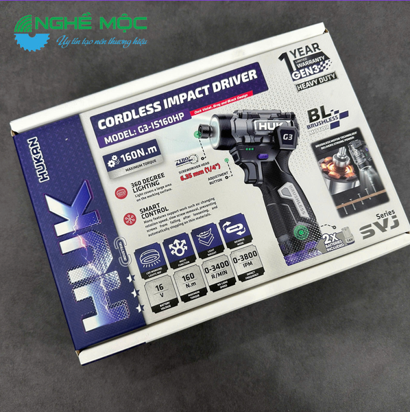 Máy chuyên vít pin G3-IS160HP HUKAN