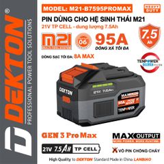 Pin Dekton 21V 7.5Ah M21-B7595PROMAX