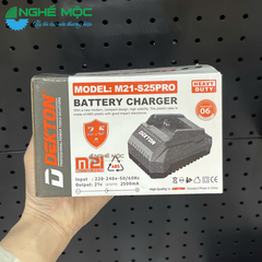 Sạc pin Dekton M21- S25PRO xám