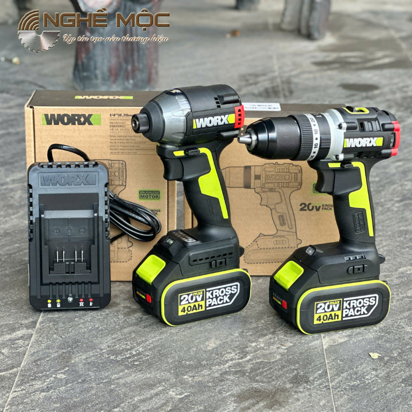 Combo máy khoan và máy vặn vít dùng pin 20v Wu291+ Wu369