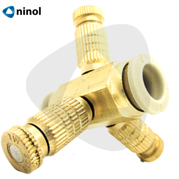 Béc phun sương 3 hướng đế giữa