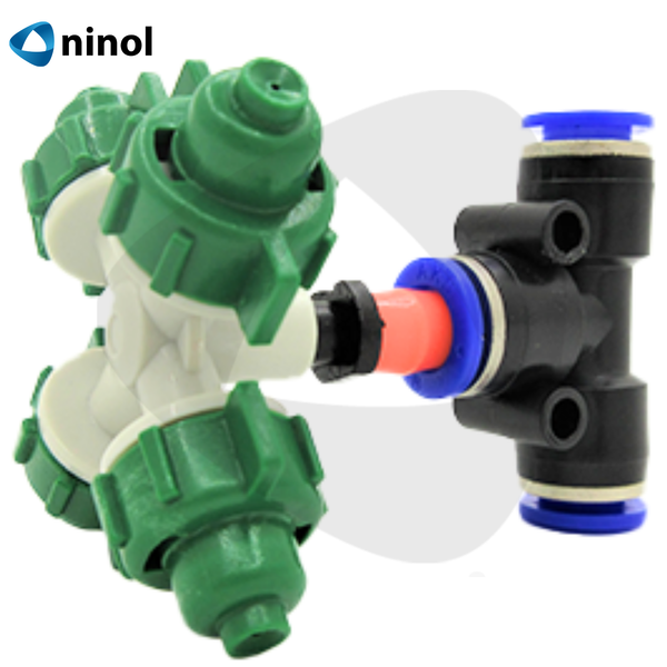 Béc phun sương 4 hướng có đế và van chống rỉ