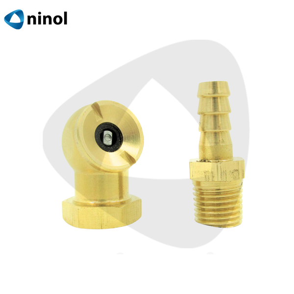 Đầu bơm xe đồng nối đuôi chuột