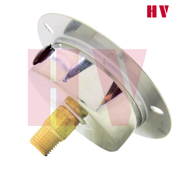 Đồng Hồ Dầu Đo Áp Suất HV Mặt 100 Chân Sau