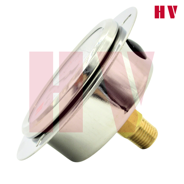 Đồng hồ đo áp suất dầu HV mặt 63 chân sau