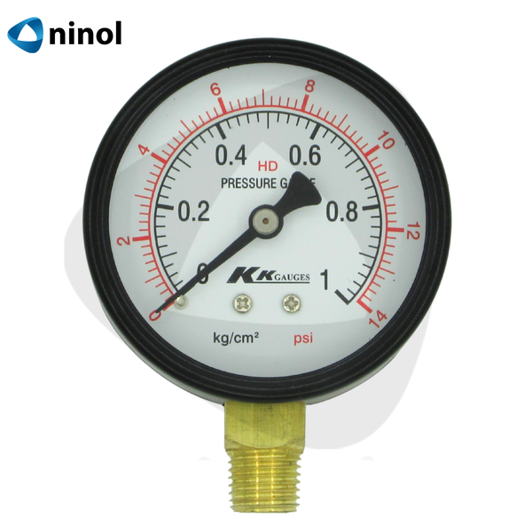 Đồng hồ đo áp suất hơi mặt 63