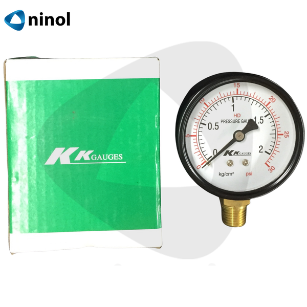 Đồng hồ đo áp suất hơi mặt 63