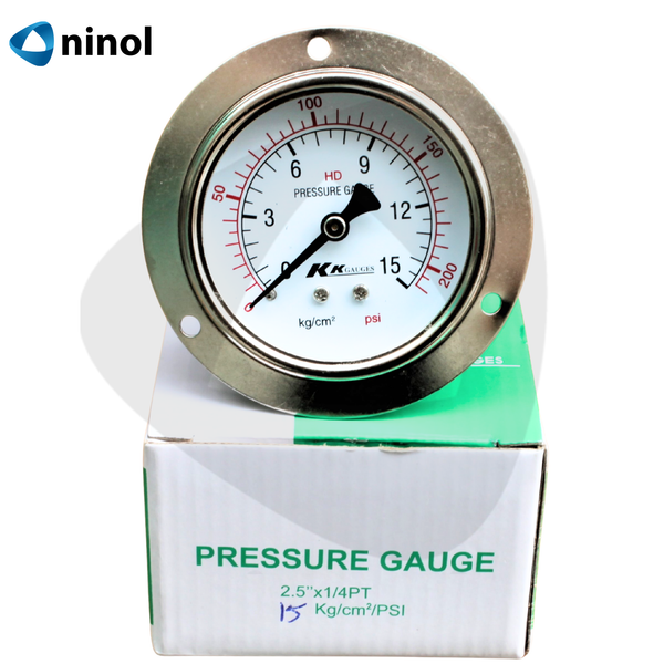 Đồng hồ đo áp suất hơi mặt 63 chân sau