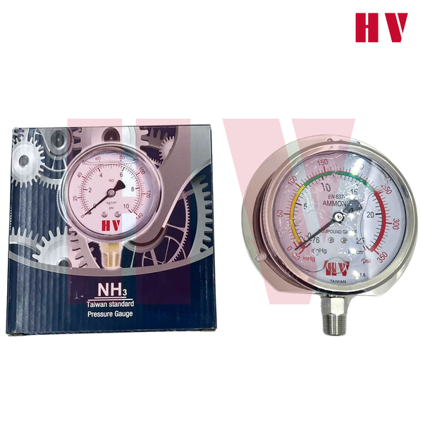 Đồng Hồ Đo Áp Suất HV NH3
