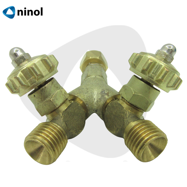 Khóa gas chữ Y chia khí hàn gió đá từ bình khí thành 2 đường (Bộ)