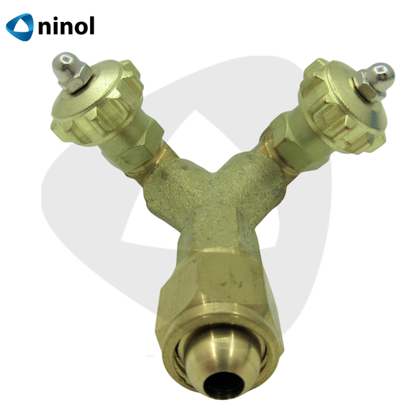 Khóa gas chữ Y chia khí hàn gió đá có van