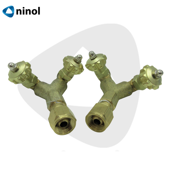 Khóa gas chữ Y chia khí hàn gió đá có van