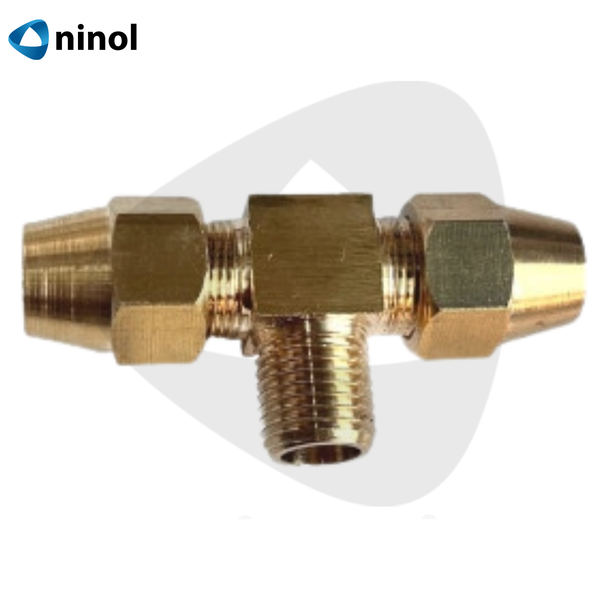 Nối chữ T 2 đầu hạt bắp x ren ngoài giữa