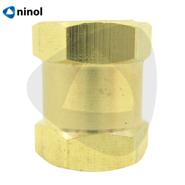 Nối thau 2 đầu ren trong