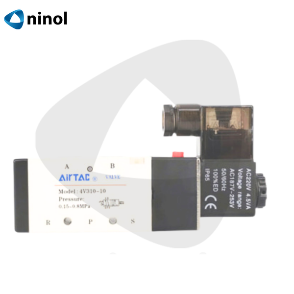 Van điện từ Airtac 5 ngã 1 đầu coil