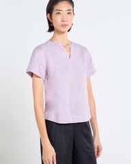 Áo Kiểu Nữ F2 Linen Tím Tender Drit