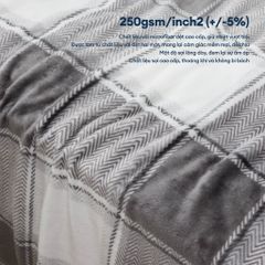 Chăn Mền Nin House Classic Grey