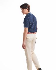 Áo Thun Nam F2 Xanh Họa Tiết