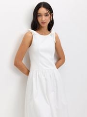 Đầm Thắt Nơ Vai Dáng Xòe