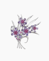 Cài Áo Nữ Meri Violet Bouquet