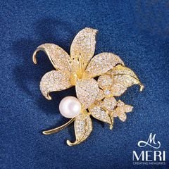 Cài Áo Nữ Meri Lily Pearl