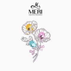 Cài Áo Nữ Meri Colorful Blossom