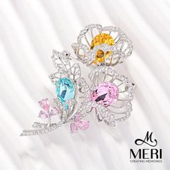 Cài Áo Nữ Meri Colorful Blossom