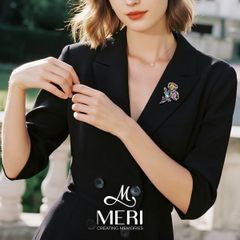 Cài Áo Nữ Meri Colorful Blossom