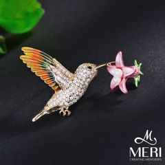 Cài Áo Nữ Meri Bloom Hummingbird