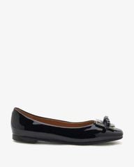 Giày Búp Bê Gwen Silver Buckle