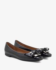Giày Búp Bê Gwen Silver Buckle