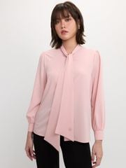 Áo Tay Dài Cổ Thắt Nơ