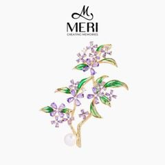 Cài Áo Nữ Meri Violet Osmanthus