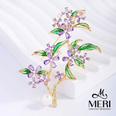 Cài Áo Nữ Meri Violet Osmanthus