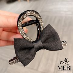 Kẹp Tóc Nữ Meri Simple Black Bow