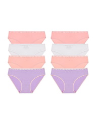 Combo 8 Quần Lót Nữ Thun Lạnh Viền Ren Lưng Màu Pastel Miley Lingerie - BMS00