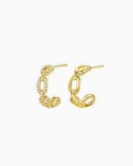 Khuyên Tai Nữ KYA JEWEL Litte Ring Khảm Đá Cz
