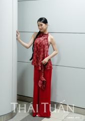 Set Áo Yếm Nữ Thái Tuấn Hoa Màu Đỏ 14006L032