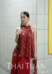Set Áo Yếm Nữ Thái Tuấn Hoa Màu Đỏ 14006L032