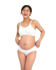Quần Lót Dành Cho Mẹ Bầu Cạp Chéo Vải Sợi Cotton Lụa Miley Nature Miley Lingerie PRC0200